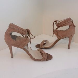 Whitehouse Blackmarket Serenity Tan Suede Heels